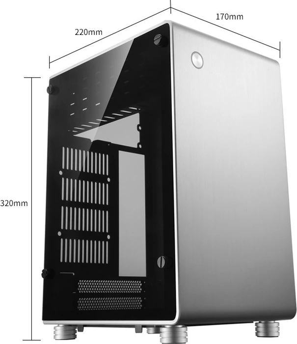 Jonsbo U1 Plus silber, Glasfenster, Mini-ITX