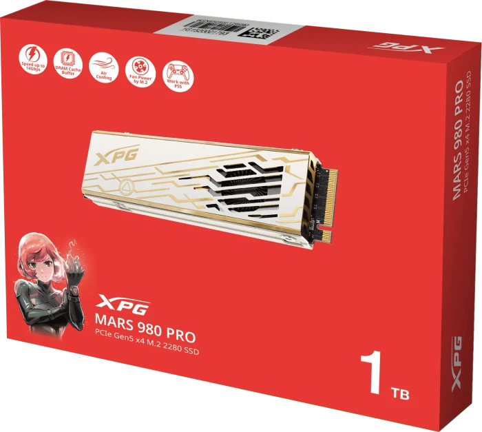 ADATA XPG MARS 980 PRO 1TB, M.2 2280 / M-Key / PCIe 5.0 x4