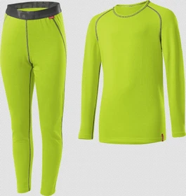 Löffler Transtex Warm Shirt und Hose Set langarm limette (Herren)