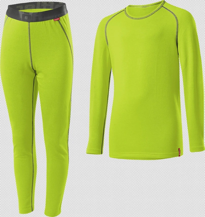 Löffler Transtex Warm Shirt und Hose Set langarm limette (Herren)