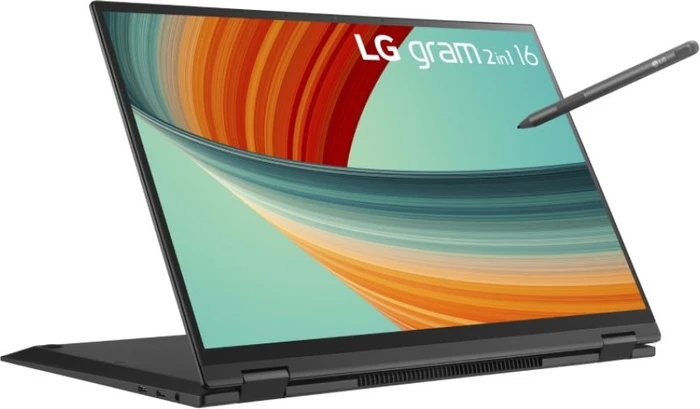 LG gram 2-in-1 16 (2023), schwarz, Core i7-1360P, 16GB RAM, 1TB SSD, DE