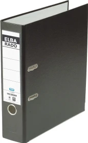 Elba Rado brillant Ordner 2-Ring, 80mm, A4, schwarz