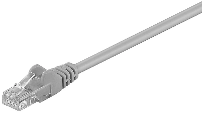 MicroConnect Patchkabel, Cat5e, U/UTP, RJ-45/RJ-45, 5m, grau