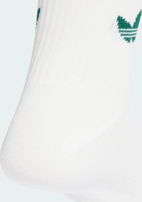 adidas 3-Streifen Crew Socken white/preloved ruby/preloved ink/collegiate green, 3 Paare
