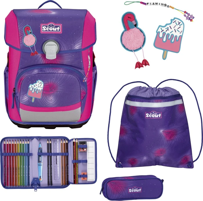 Scout Scout Neo DIN Summer Schultaschen-Set, 4-tlg.