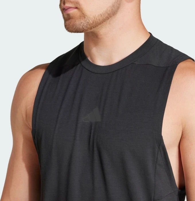 adidas Designed for Training Workout Funktionsshirt ärmellos schwarz (Herren)