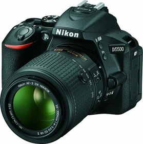 Nikon D5500 schwarz mit Objektiv AF-S DX 18-55mm 3.5-5.6 G II VR und AF-S DX 55-200mm 4.0-5.6 G IF-ED VR
