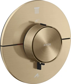 Hansgrohe Axor ShowerSelect ID rund Thermostat für 2 Verbraucher brushed bronze