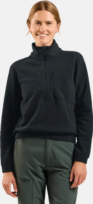 Odlo Classic Essentials Multisport Midlayer Half Zip Funktionsshirt langarm schwarz (Damen)