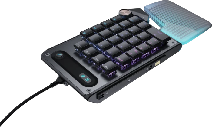 Turtle Beach Command Series KP7 Gaming Keypad, schwarz, Low-Profile TITAN Hall-Effect, USB-A