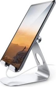 Lamicall Tablet Stand S, Aluminium Tablet- und Smartphone-Ständer, Tablet-Stand 4-13", silber, verstellbar