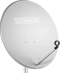 Schwaiger Stahl Offset Antenne (Ø 42 cm) grau