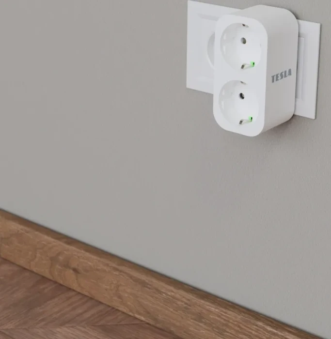 Tesla SD300 Smart Plug Dual 2-fach, 3680W, Typ F, Smart-Steckdose