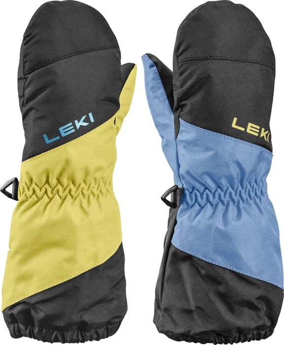 Leki Little Swtch Zero Mitt Long Skihandschuhe black/light blue/light yellow (Junior)