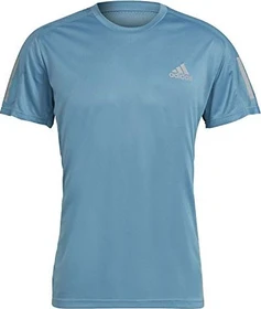 adidas Own The Run Laufshirt kurzarm hazy blue (Herren)