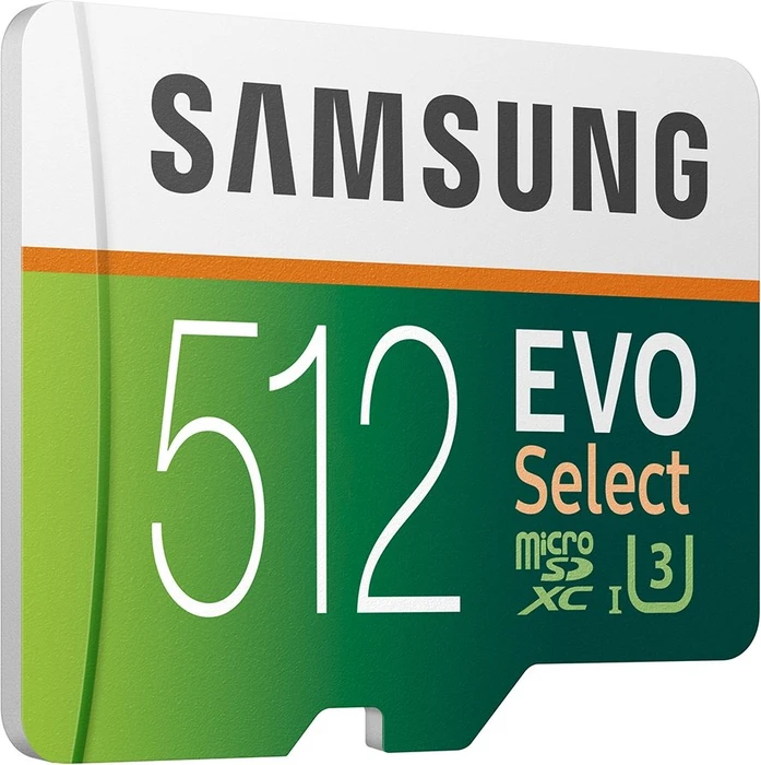 Samsung EVO Select R100/W90 512GB Kit, UHS-I U3, Class 10
