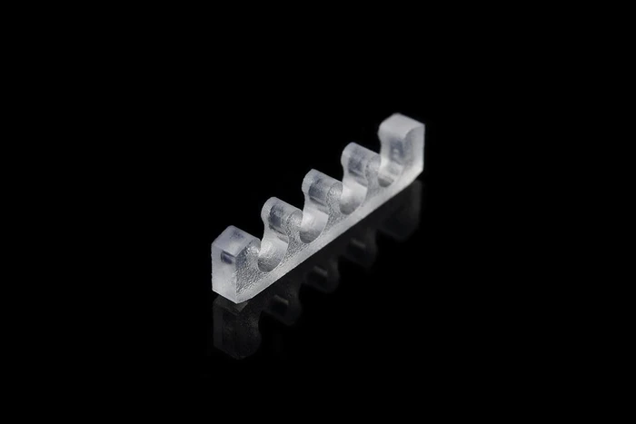 Alphacool Eiskamm X4 Flat Kabelkamm 3mm, klar, 4er-Pack