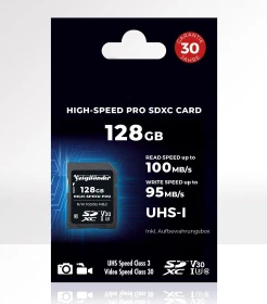 Voigtländer High-Speed PRO R100/W95 128GB, UHS-I U3, Class 10
