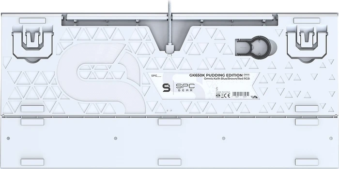 Endorfy SilentiumPC SPC Gear GK650K Omnis, LEDs RGB, Onyx White Pudding Edition, Kailh BLUE, USB, US