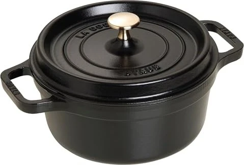 Zwilling Staub Cocotte Schmortopf rund 22cm 2.6l schwarz