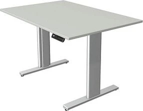 Kerkmann Move 3 elektrisch höhenverstellbarer Sitz-Steh-Schreibtisch 120x80cm grau/silber