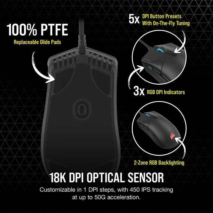 Corsair Gaming Sabre RGB Pro - Champion Series, USB