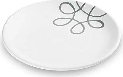 Gmundner Keramik Pur geflammt Dessertteller 20cm grau