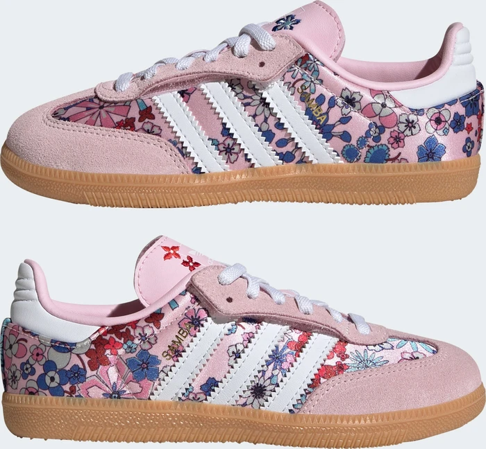 adidas Samba OG x Liberty London Comfort Closure Elastic Lace clear pink/cloud white/gum (Junior)