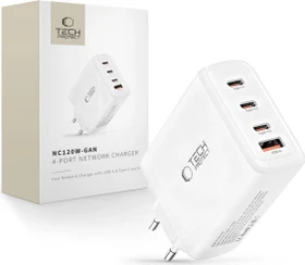 Tech-Protect NC120W Wall Charger 4-Port PD 120W weiß