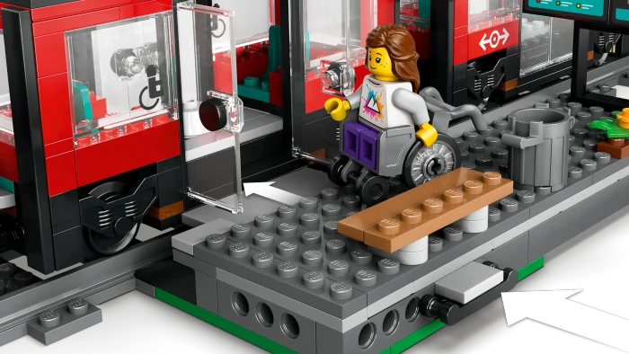 LEGO City - Straßenbahn mit Haltestelle