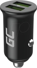 Green Cell Autoladegerät USB-A 36W schwarz