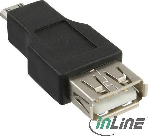 InLine Micro-USB Adapter, Micro-B Stecker auf Buchse A