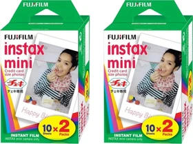 Fujifilm instax mini Sofortbildfilm White Frame, 40 Aufnahmen