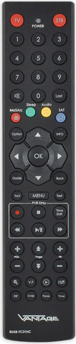 Vantage RUX8-YC01NC Fernbedienung