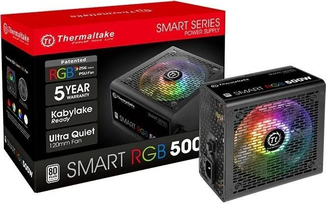 Thermaltake Smart RGB 500W, ATX 2.3