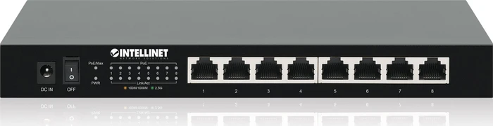 Intellinet Desktop 2.5G Switch, 8x RJ-45, 100W PoE+