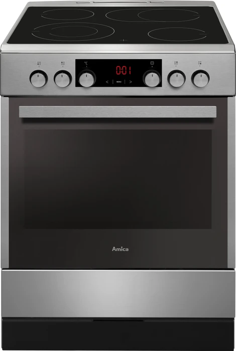 Amica SHC 914 100 E Elektroherd mit Glaskeramik-Kochfeld