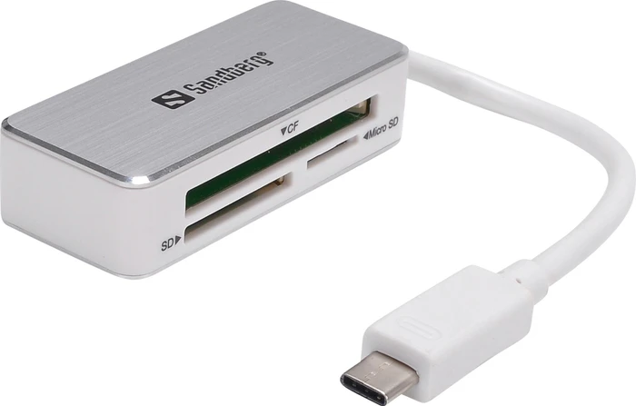 Sandberg USB-C Multi-Cardreader, USB-C 3.0 [Stecker]