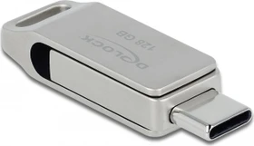 DeLOCK SuperSpeed USB Stick 128GB, USB-A + USB-C, USB 3.2 Gen 1×1