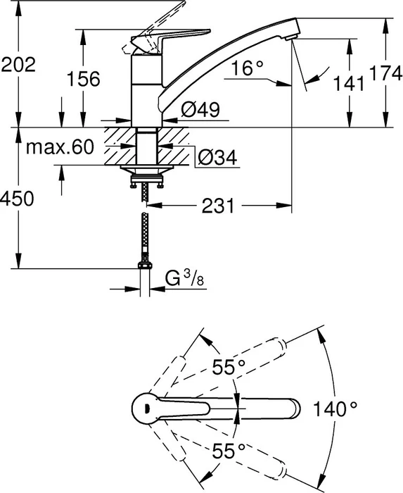 Grohe StartEco chrom