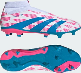 adidas Predator League Laceless FG cloud white/solar blue/solar pink