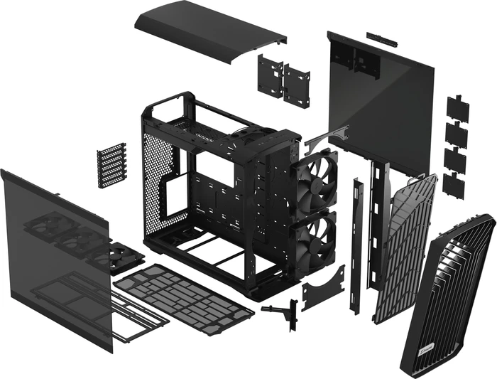 Fractal Design Torrent Black TG Dark Tint, Glasfenster