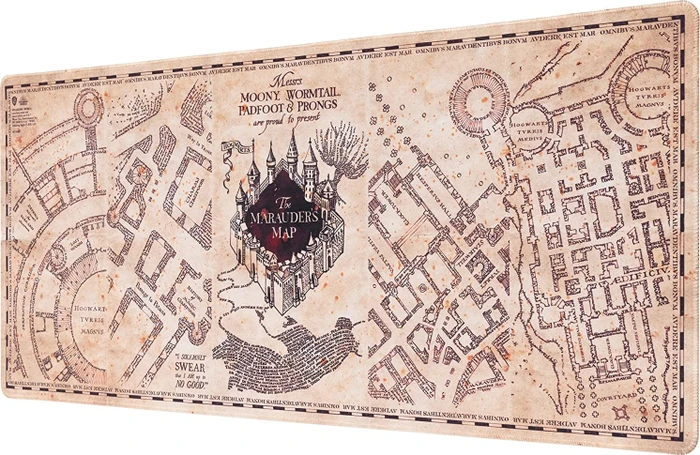 Grupo Erik Editores Harry Potter Karte des Rumtreibers XL, 800x350mm, Motiv beige/schwarz/rot