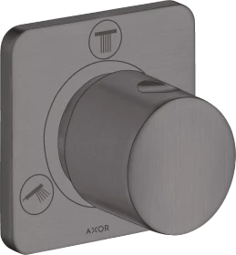 Hansgrohe Axor Citterio M Ab- und Umstellventil Trio/Quattro brushed black chrome