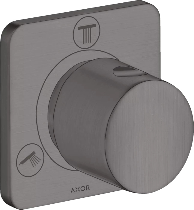 Hansgrohe Axor Citterio M Ab- und Umstellventil Trio/Quattro brushed black chrome