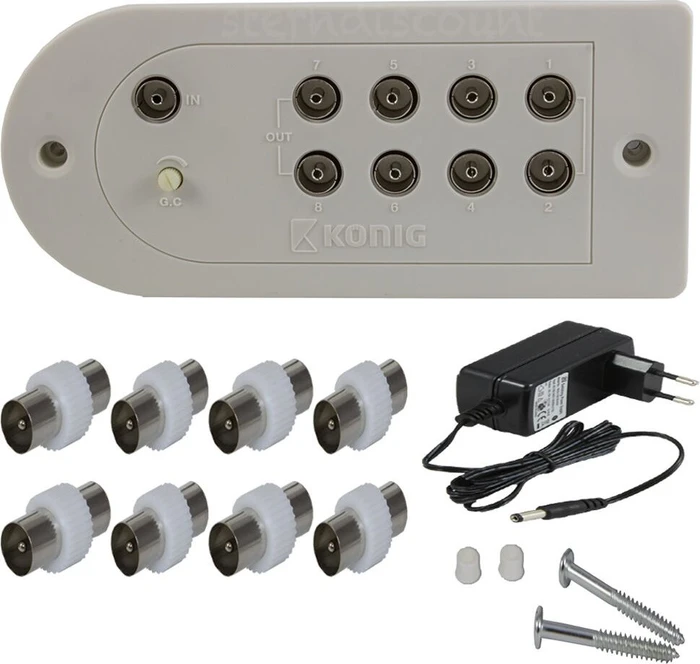 König Verstärker 8 Geräte DVB-C Verteiler