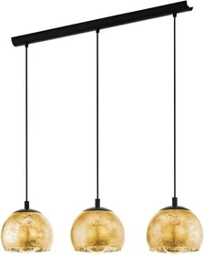 Eglo Albaraccin Pendelleuchte 3-flammig schwarz/gold