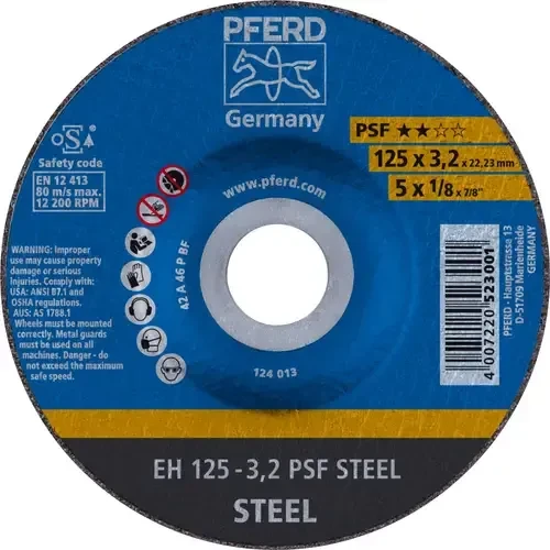 Pferd EH 125-3.2 PSF STEEL Trennscheibe, 125x3.2x22.23mm, 25 Stück