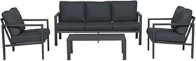 Garden Impressions Springs Lounge-Set carbon black/reflex black, 4-tlg.