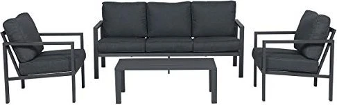Garden Impressions Springs Lounge-Set carbon black/reflex black, 4-tlg.